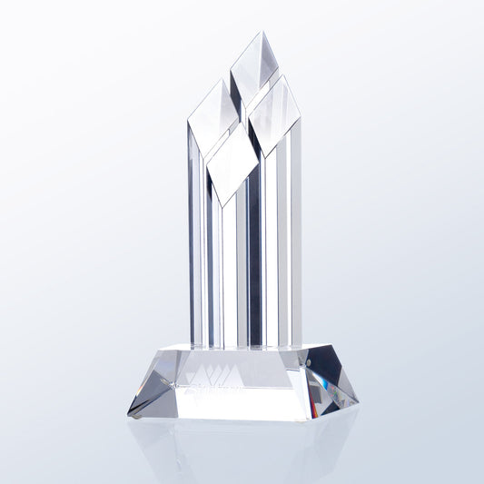 Superior Diamond Award - w/ Clear Slant Base