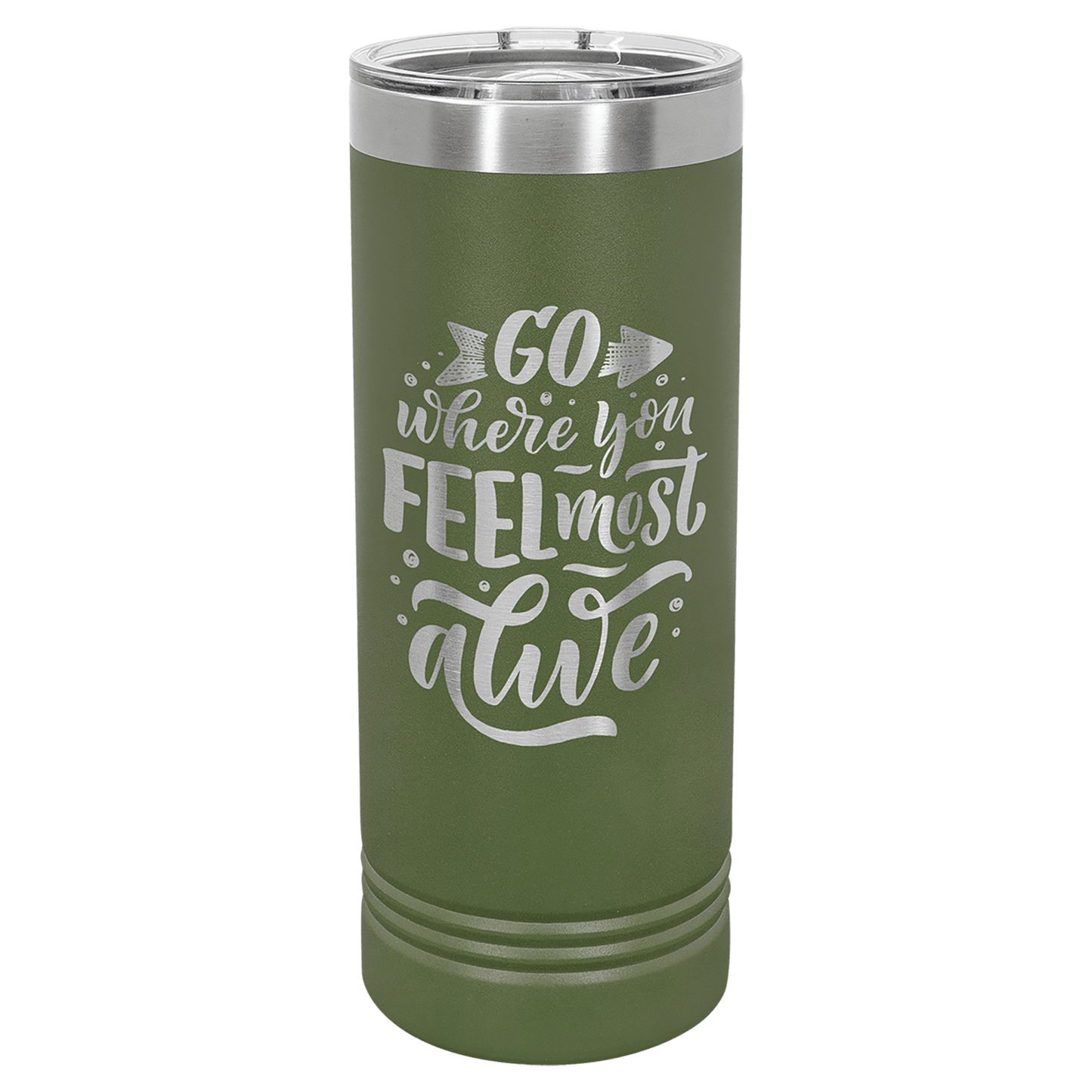 Polar Camel 22 oz. Skinny Tumbler with Slider Lid