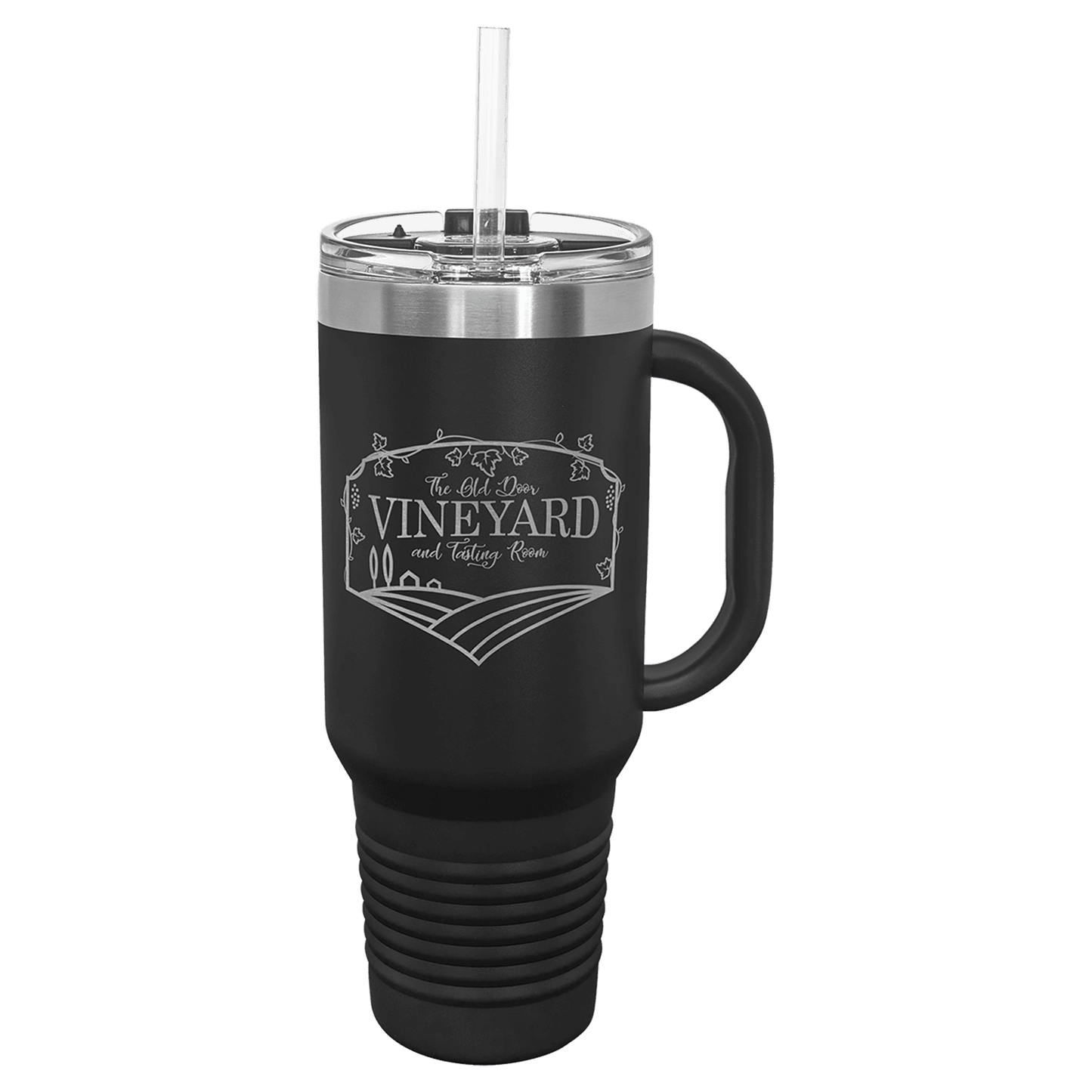 Polar Camel 40 oz. Travel Mug with Handle (Straw Included)