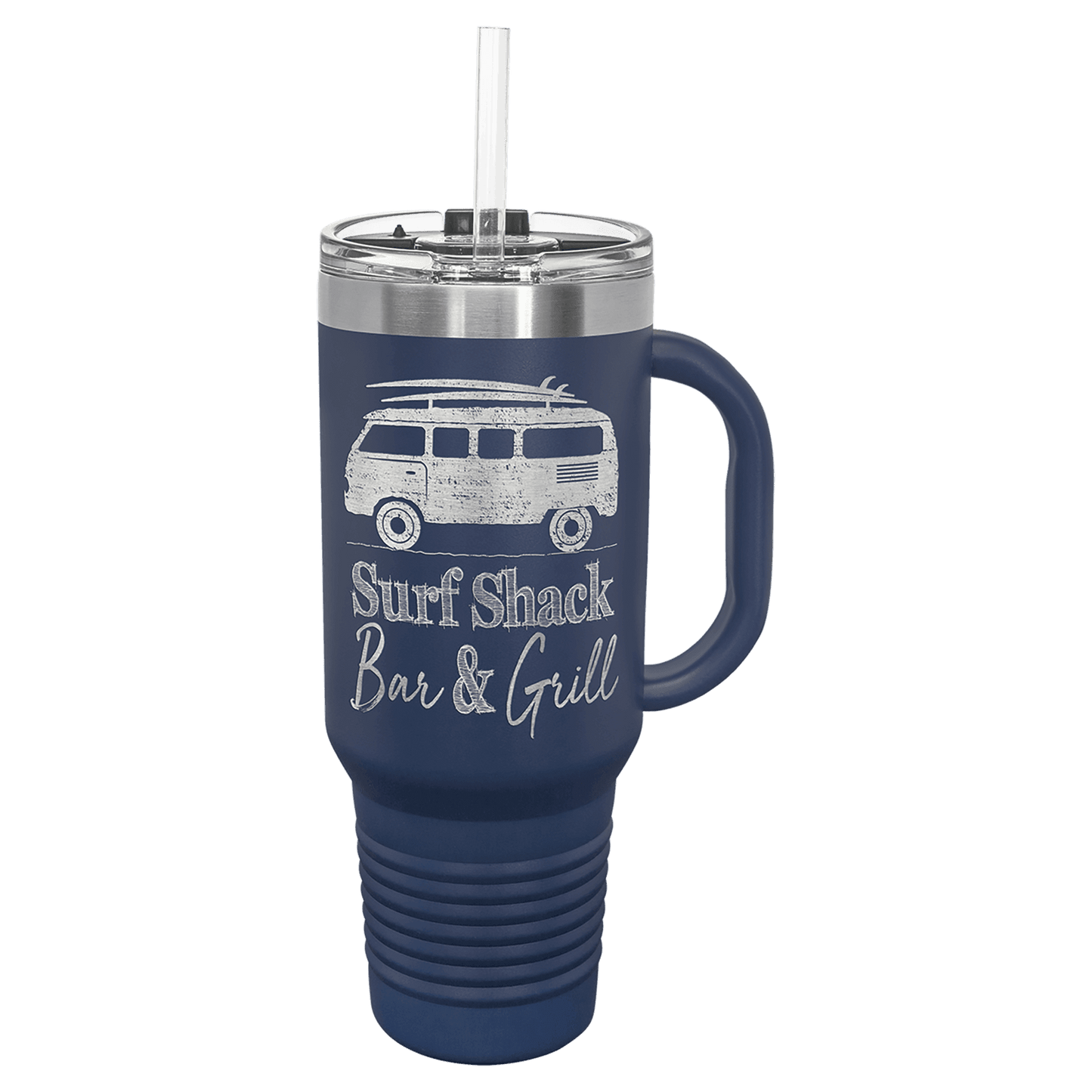 Polar Camel 40 oz. Travel Mug with Handle (Straw Included)