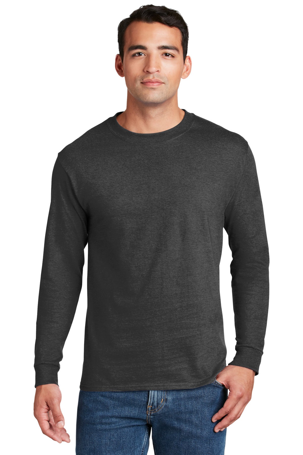 Hanes® Beefy-T® - 100% Cotton Long Sleeve T-Shirt. 5186