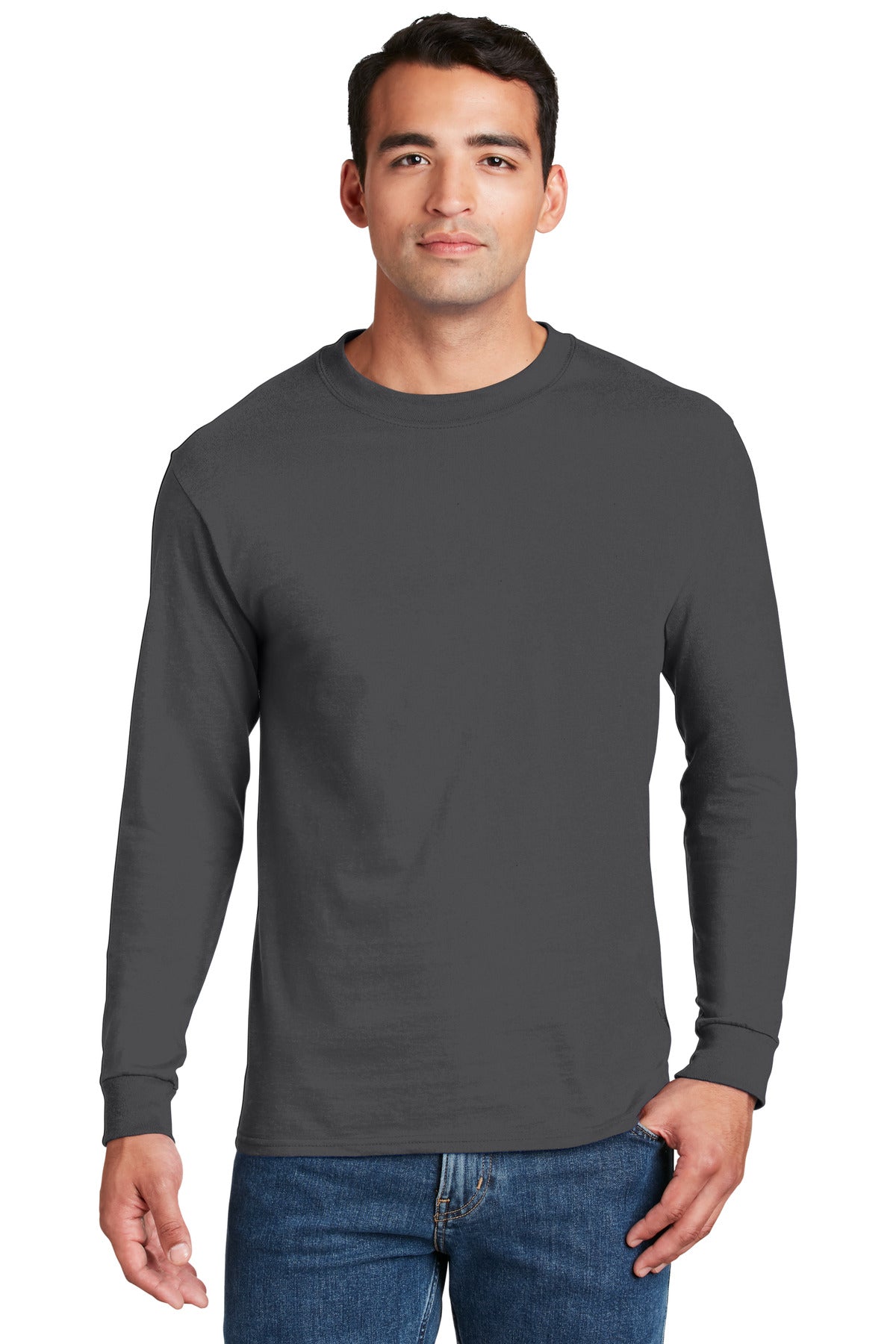 Hanes® Beefy-T® - 100% Cotton Long Sleeve T-Shirt. 5186