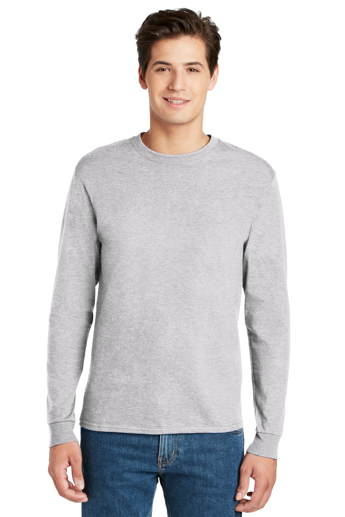 Hanes® - Authentic 100% Cotton Long Sleeve T-Shirt. 5586
