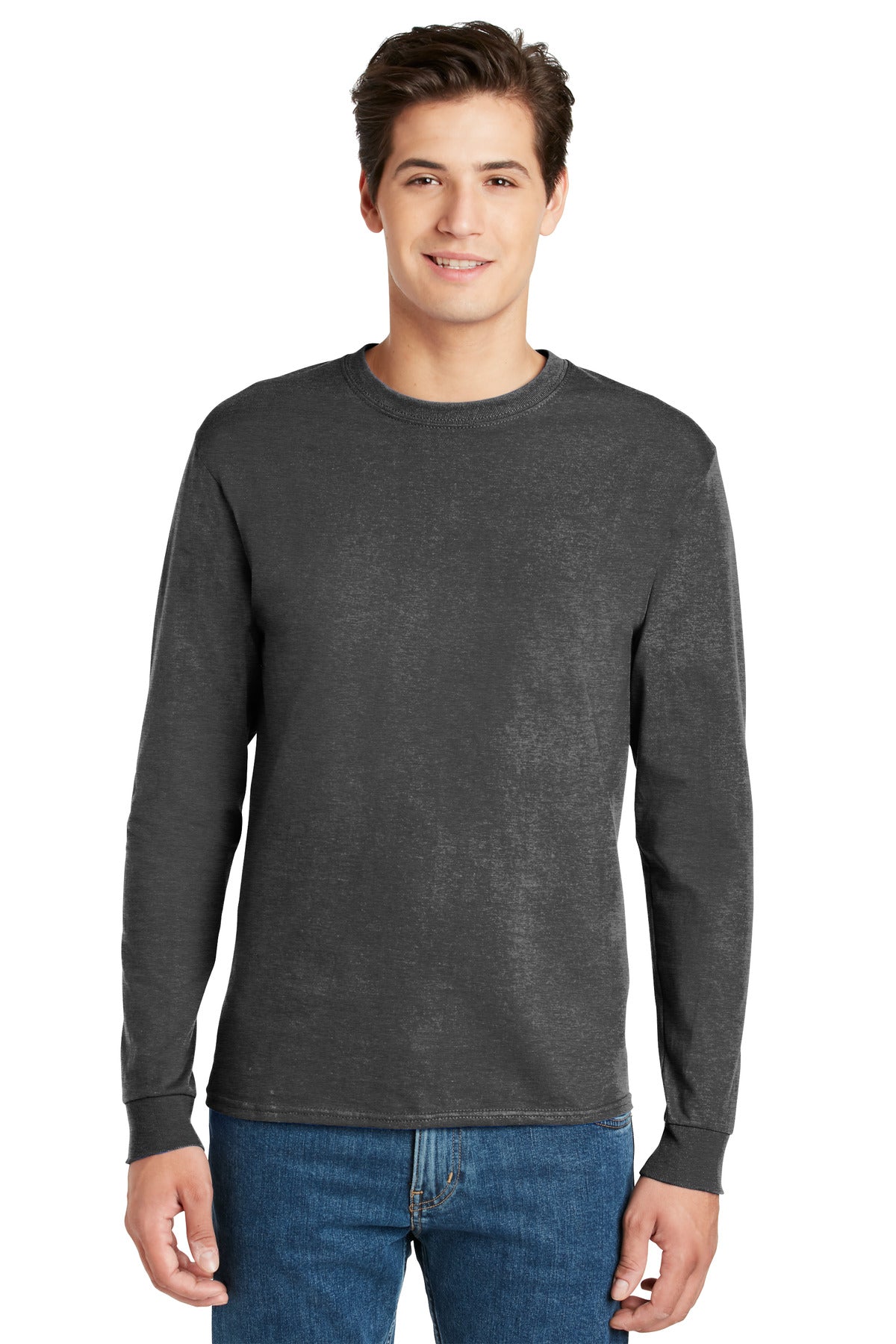 Hanes® - Authentic 100% Cotton Long Sleeve T-Shirt. 5586