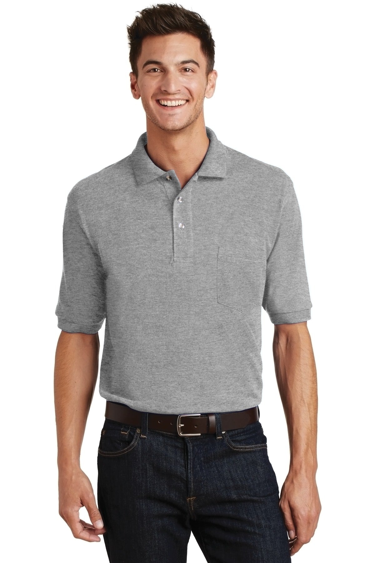 Port Authority¬Æ Heavyweight Cotton Pique Polo with Pocket.  K420P