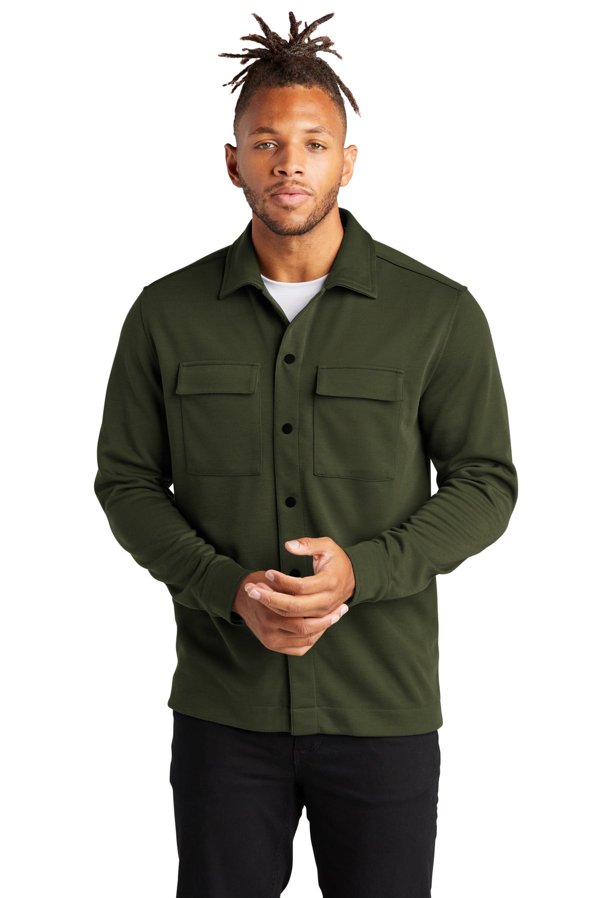 Mercer+Mettle™ Double-Knit Snap Front Jacket MM3004