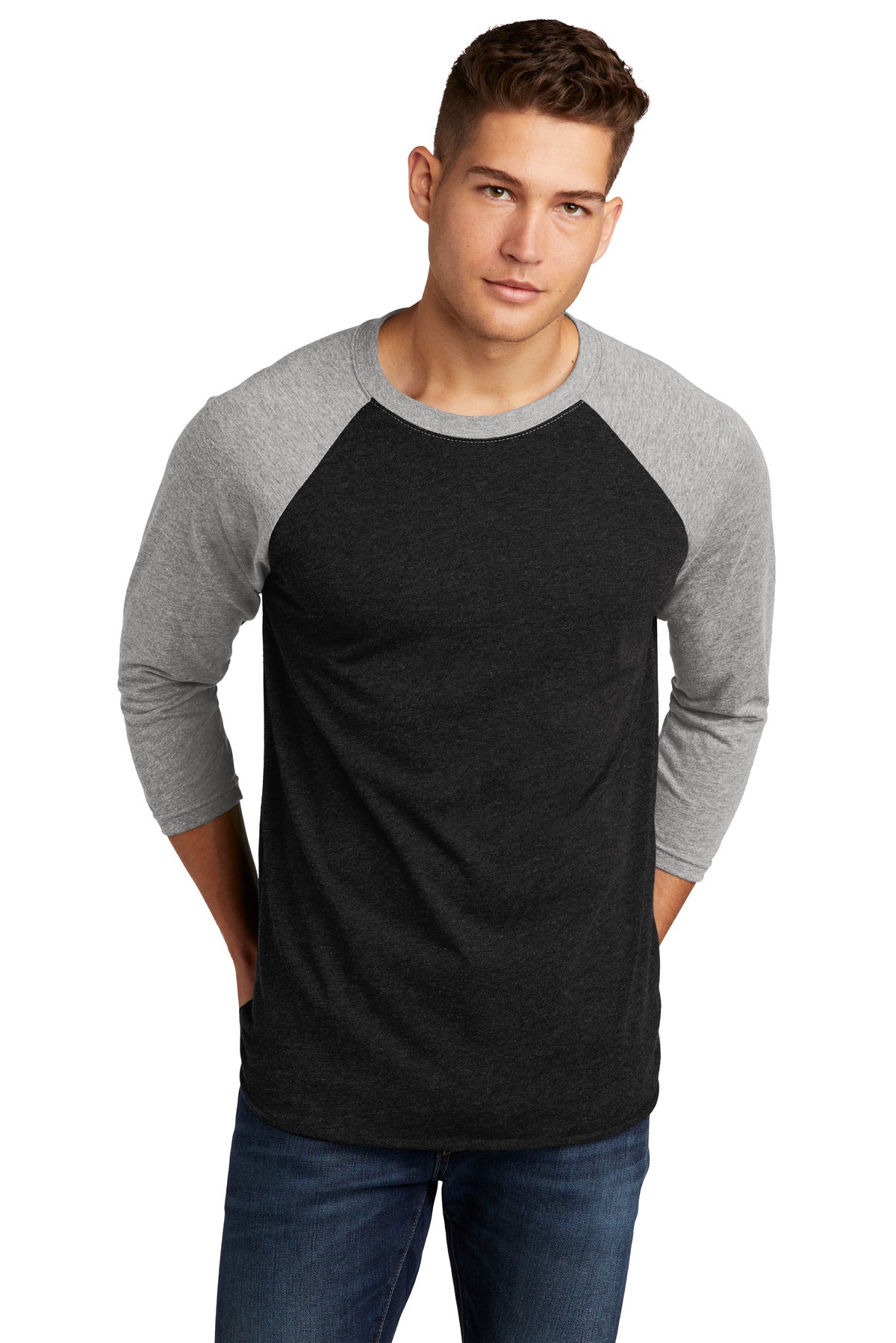 Next Level Apparel® Unisex Tri-Blend 3/4-Sleeve Raglan Tee. NL6051