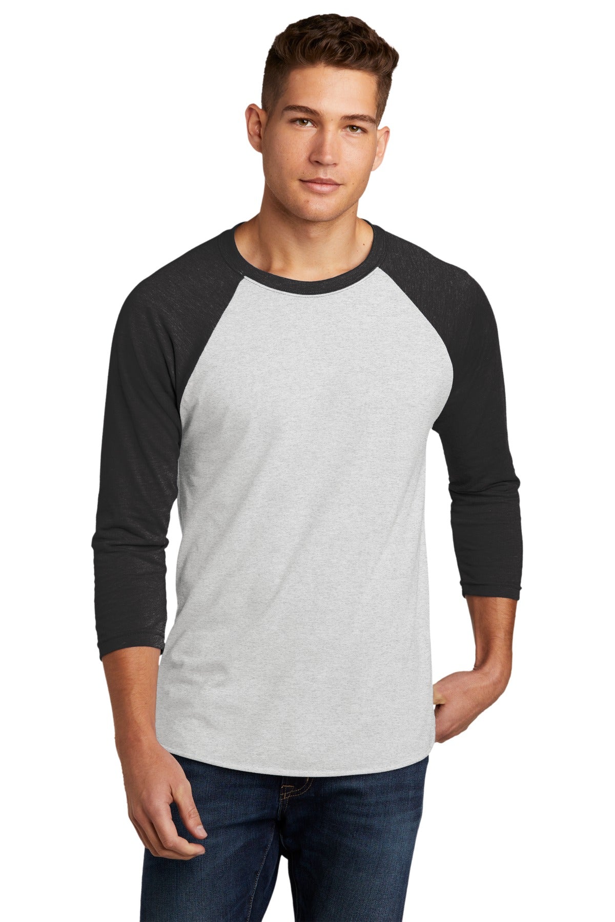 Next Level Apparel®   Unisex Tri-Blend 3/4-Sleeve Raglan Tee. NL6051