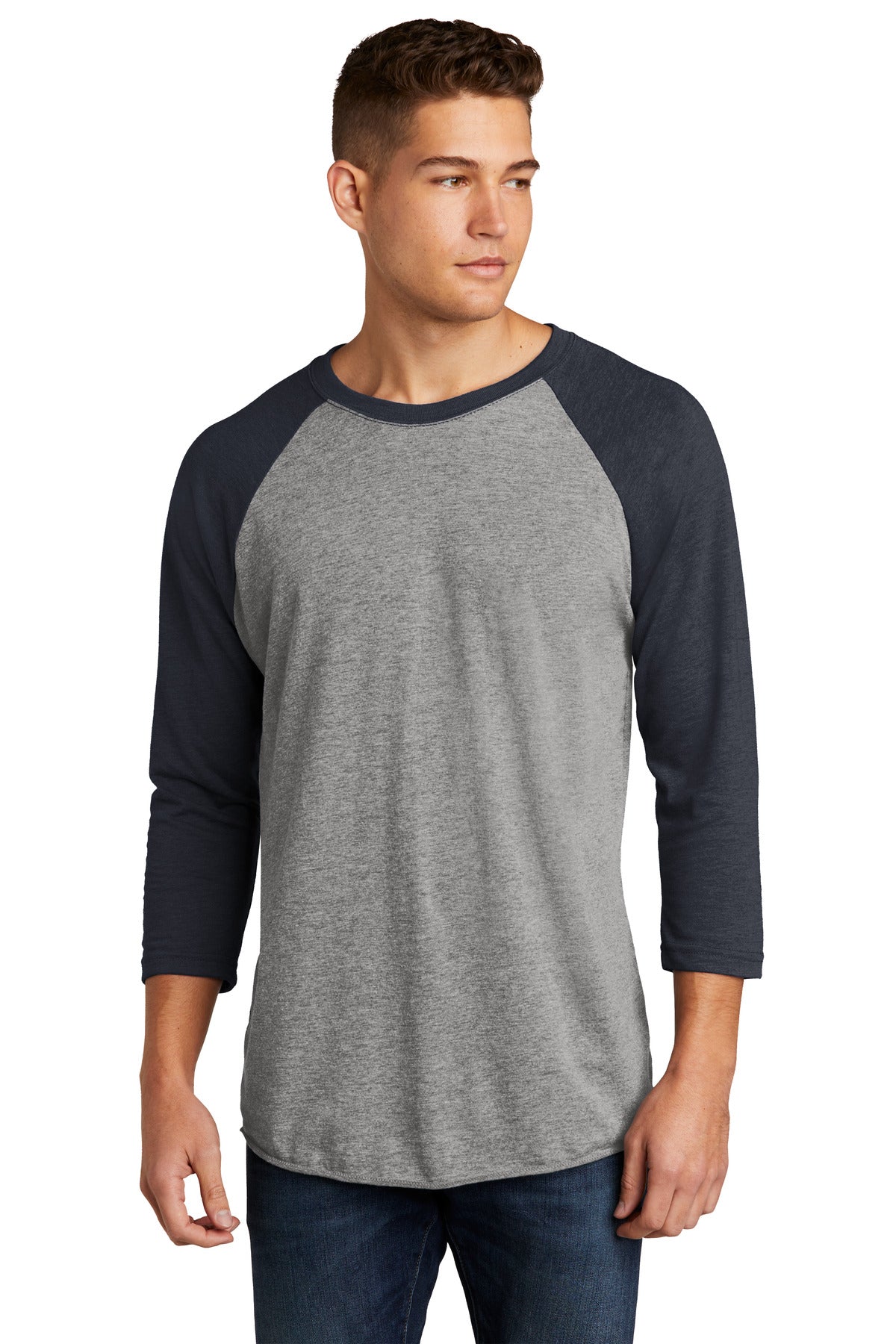 Next Level Apparel®   Unisex Tri-Blend 3/4-Sleeve Raglan Tee. NL6051