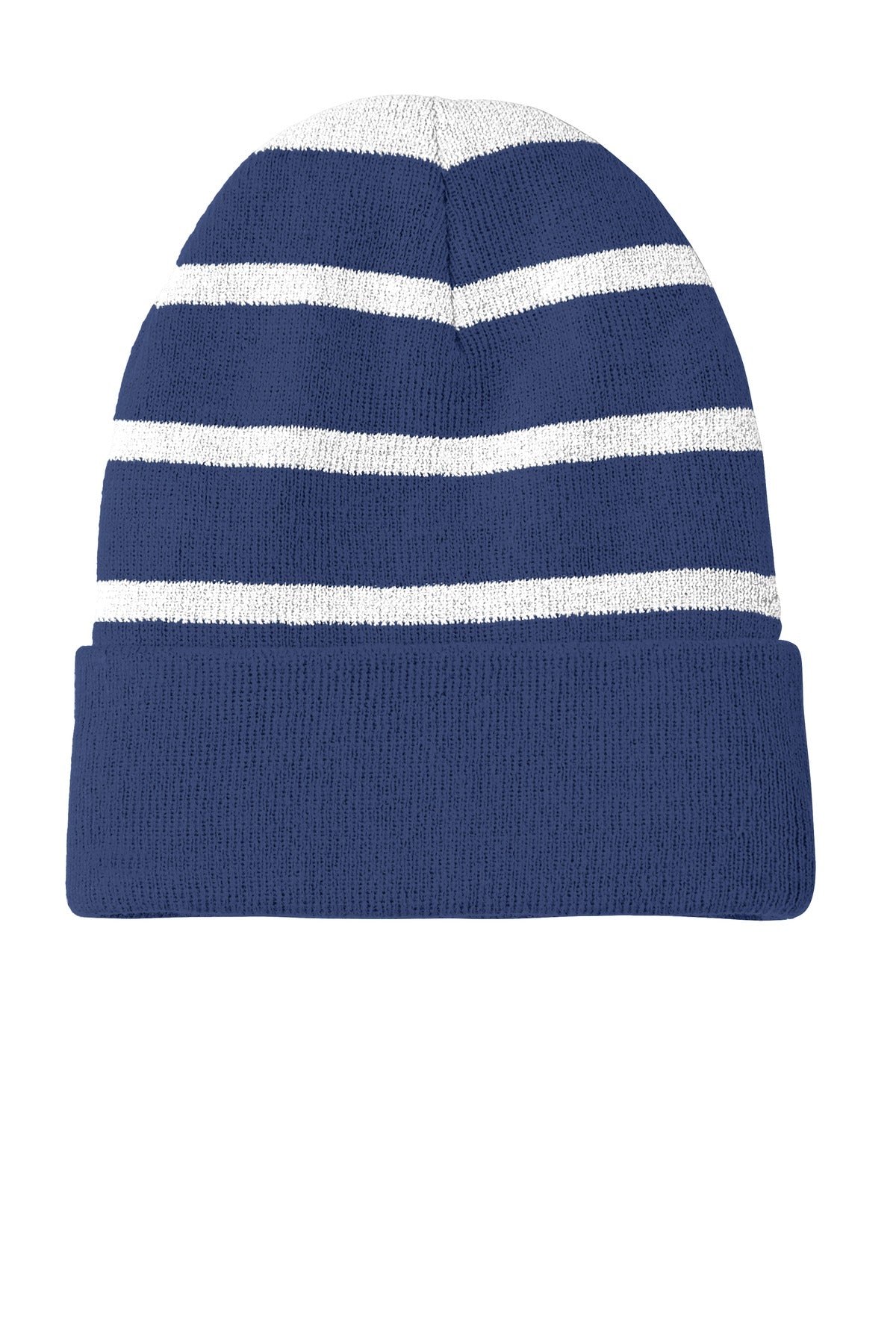 Sport-Tek® Striped Beanie with Solid Band. STC31