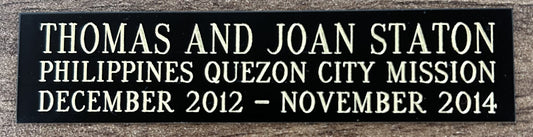 Missionary Perpetual Plaque - Update Plate  | (Pre-2025)