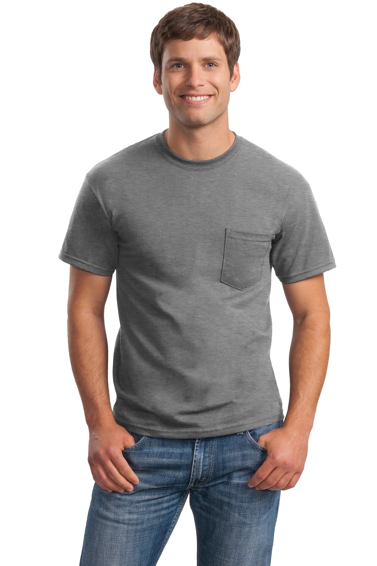 Gildan® - Ultra Cotton® 100% US Cotton T-Shirt with Pocket.  2300