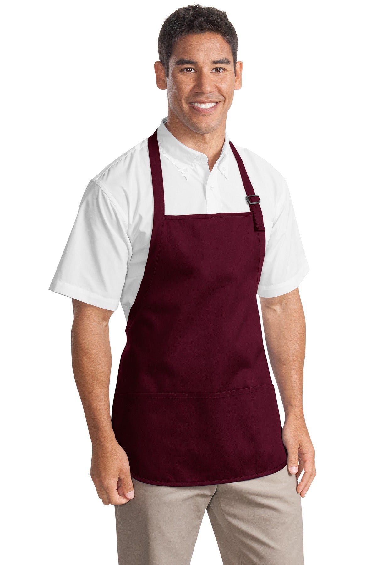 Port Authority® Medium-Length Apron with Pouch Pockets.  A510