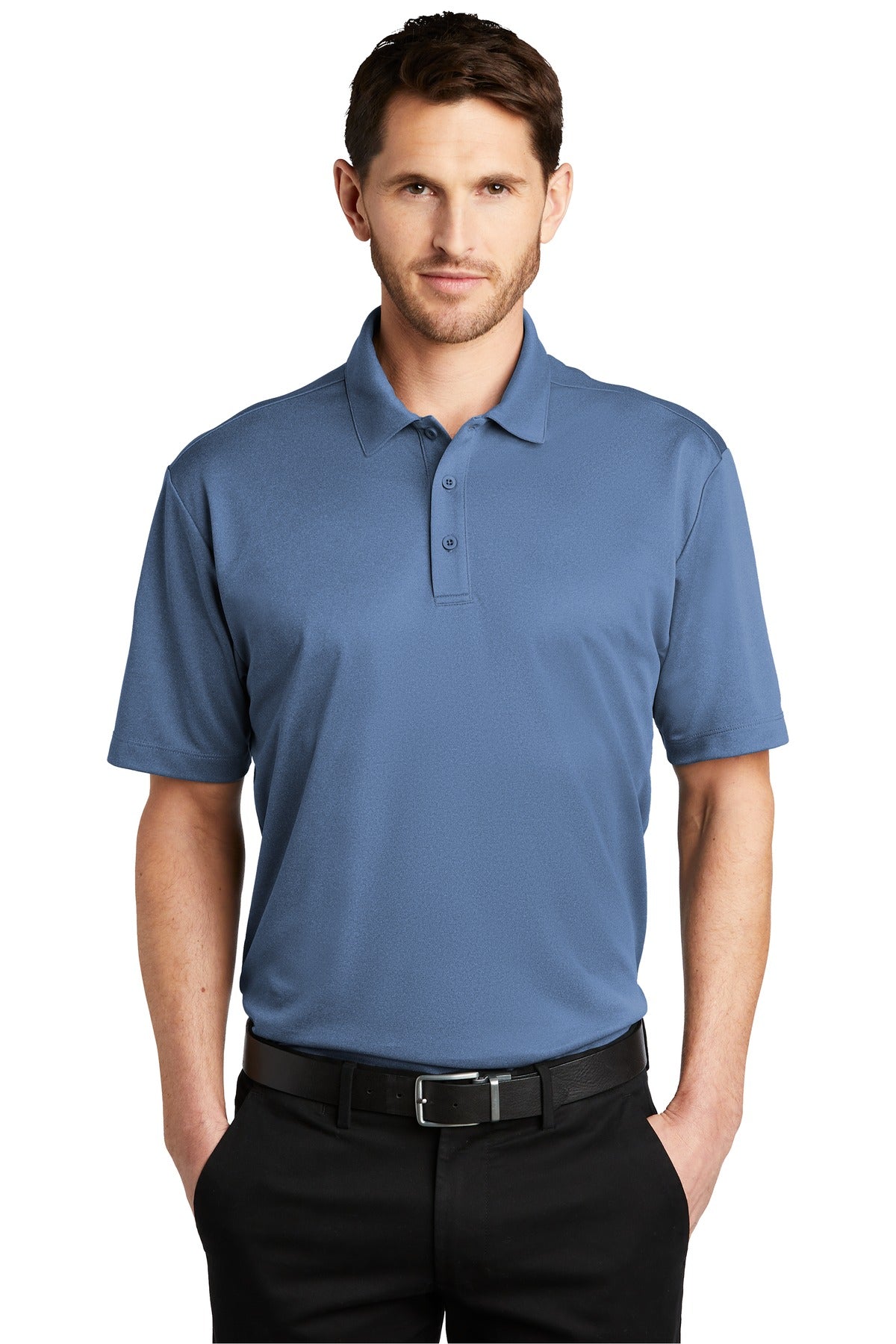 Port Authority ¬Æ Heathered Silk Touch ‚Ñ¢ Performance Polo. K542