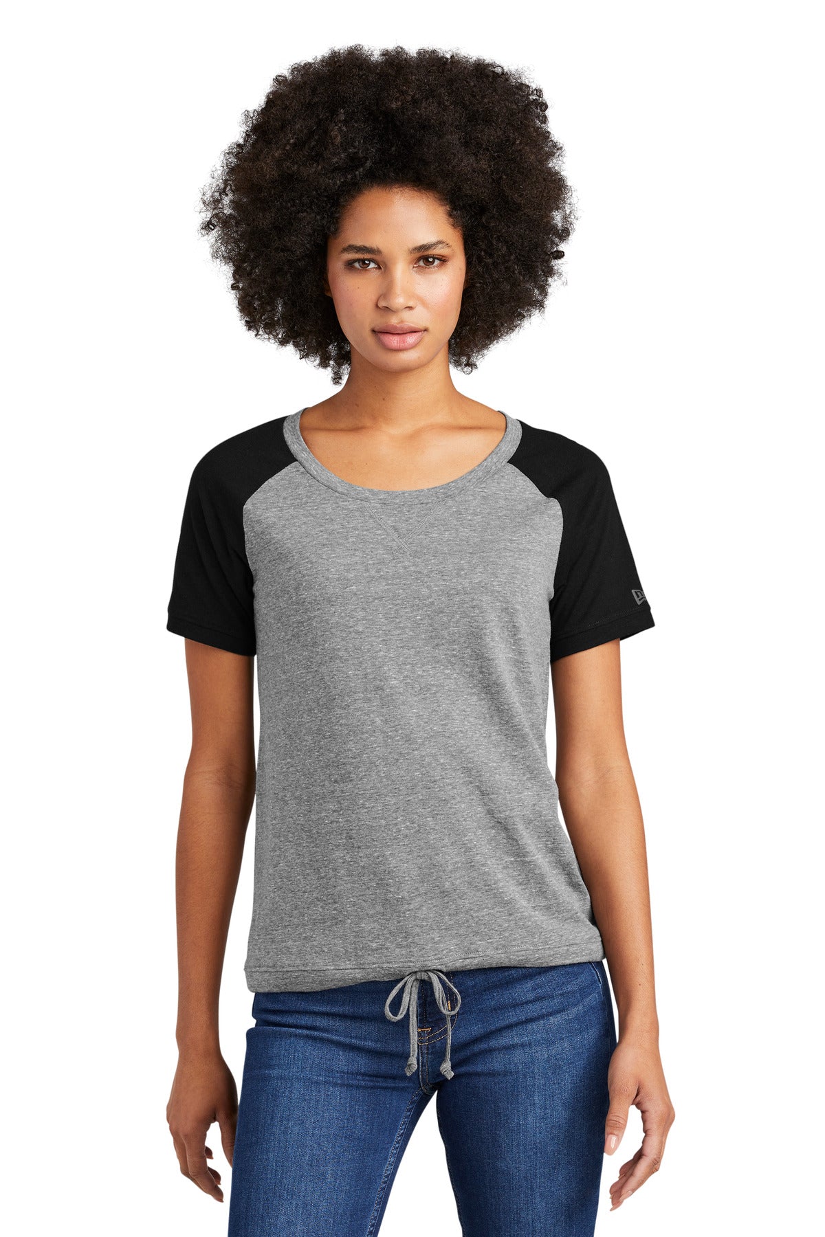 New Era ® Ladies Tri-Blend Performance Cinch Tee. LNEA133